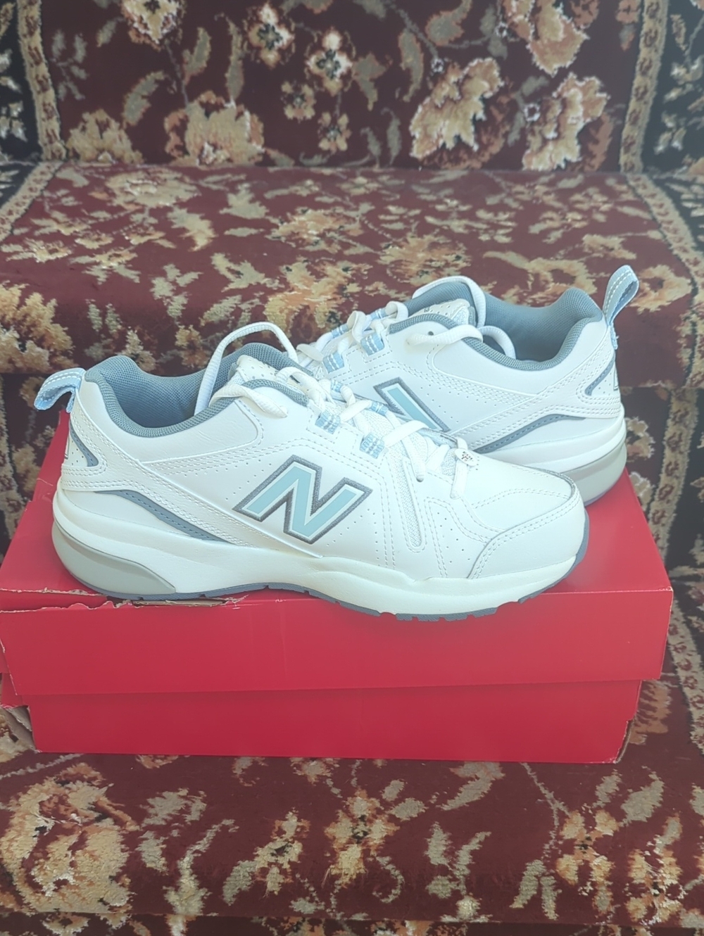 New Balance White Women's Lace-Up Sneakers. NWT